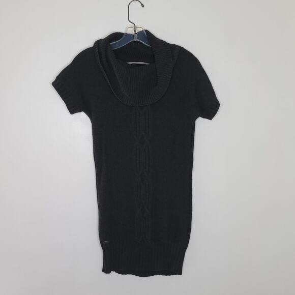 Athleta Tisbury Tunic Sweater Cable Knit Cozy Cashmere Gray Cowl Neck Women XS - Picture 10 of 14